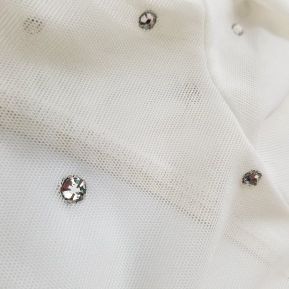 1990s Collante NWT sheer bedazzled maxi - Picture 5 of 8